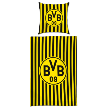 Borussia Dortmund - Wendebettwäsche Streifen 135 x 200cm